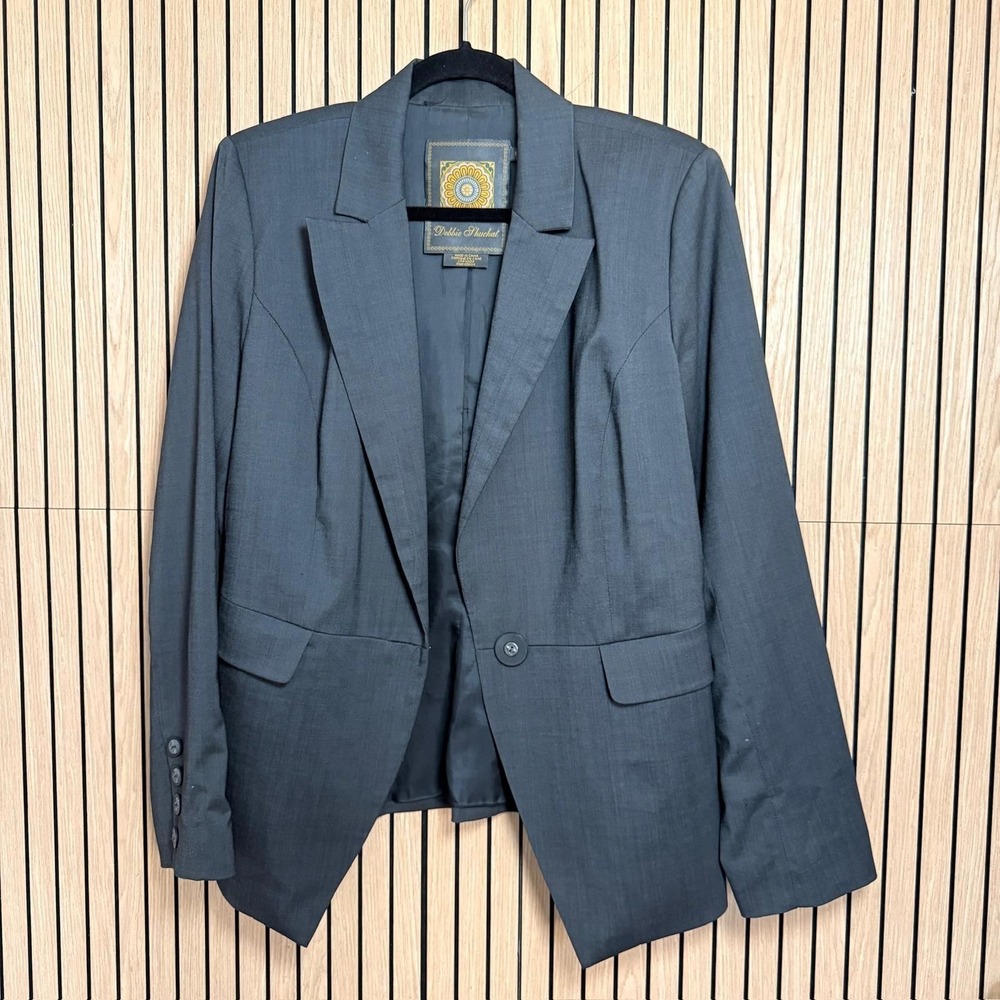 121 Debbie Shuchat Women's Blazer (Size 10, Gray, EUC)